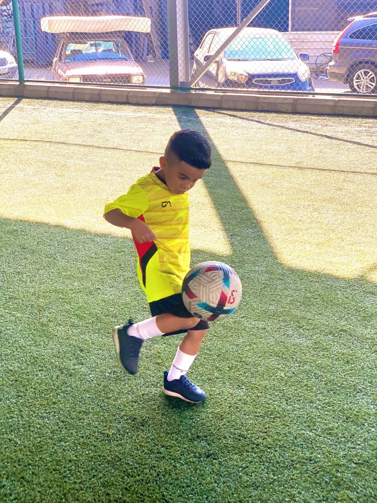 Ball control football training drills at Bright Generation Football Academy in Lebanon