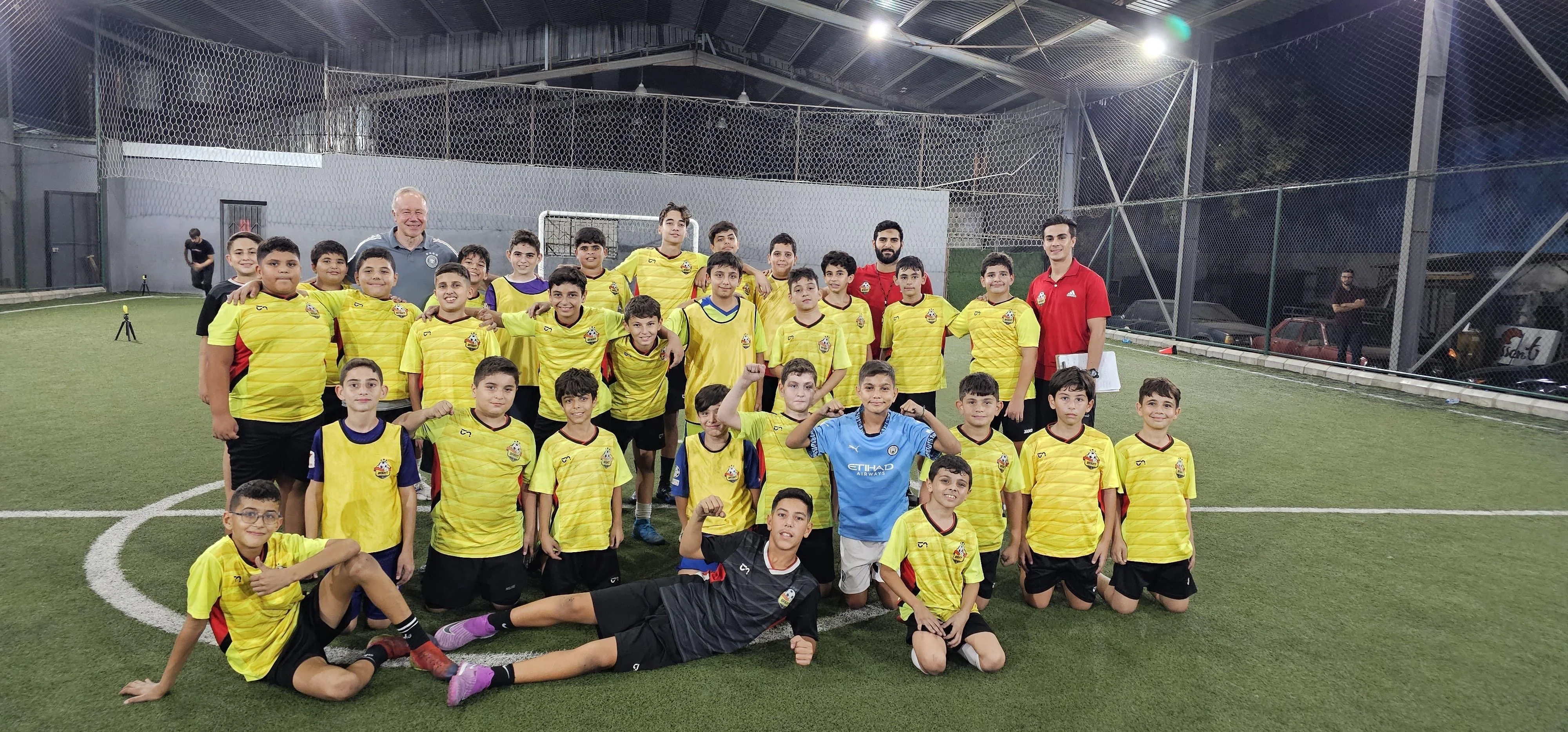 Football players on the field at Bright Generation Football Academy
