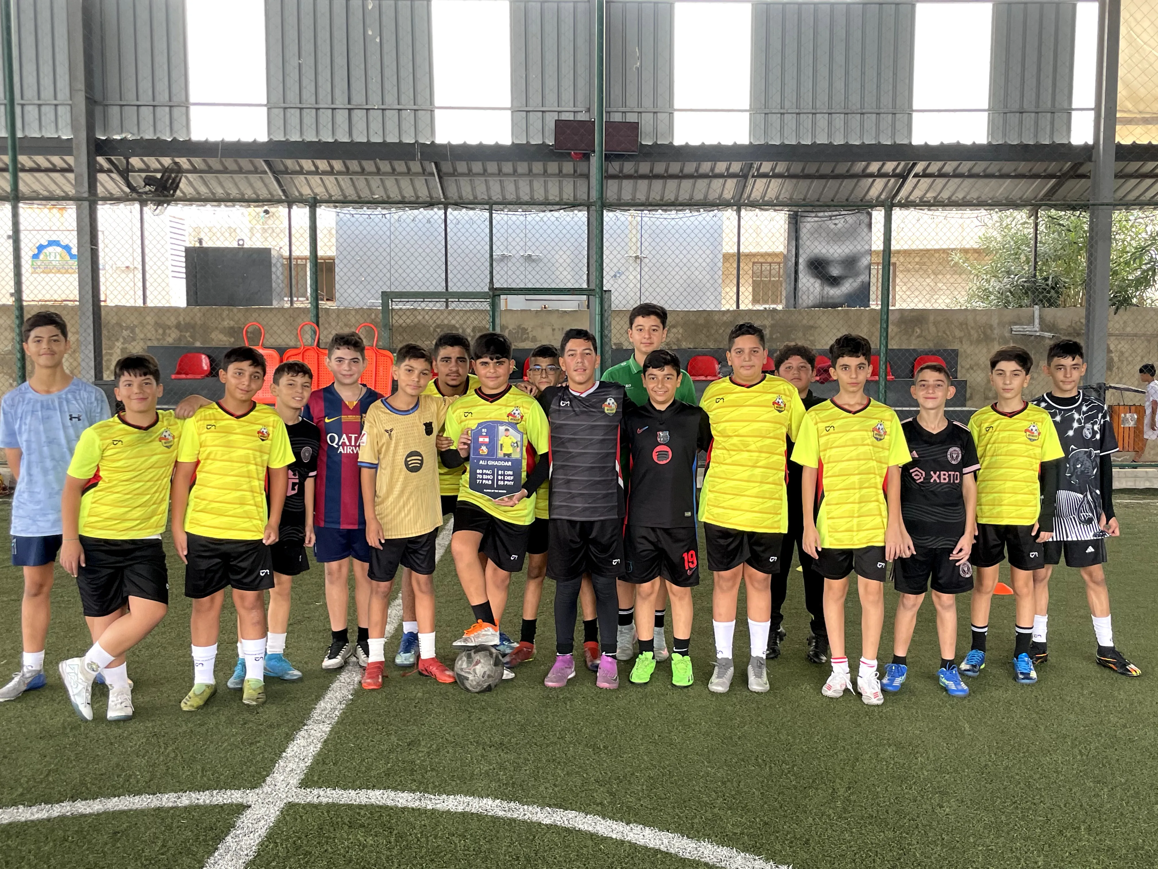 Group A football training program in Lebanon at Bright Generation Football Academy