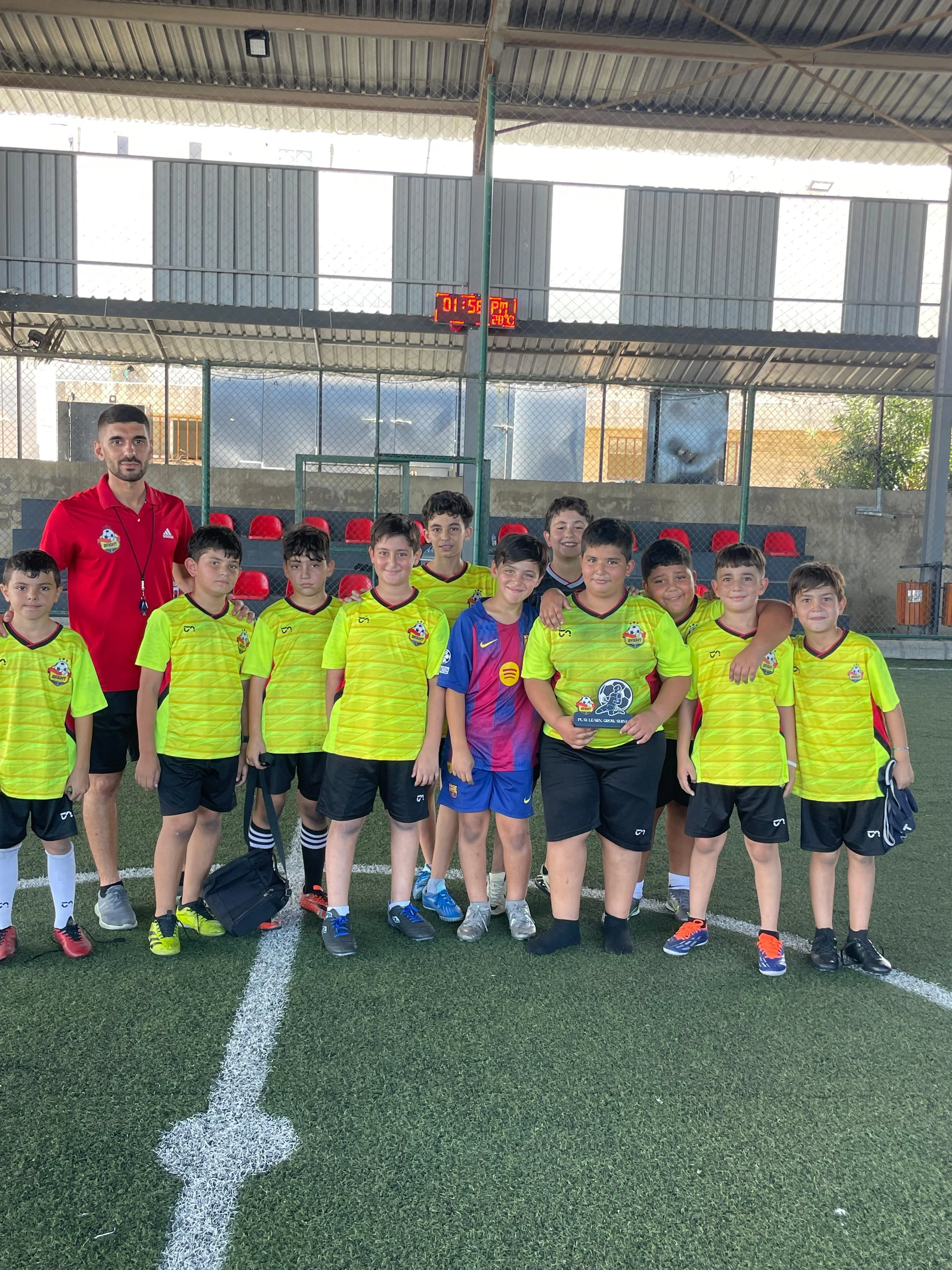 Group B youth football training in Lebanon at Bright Generation Football Academy
