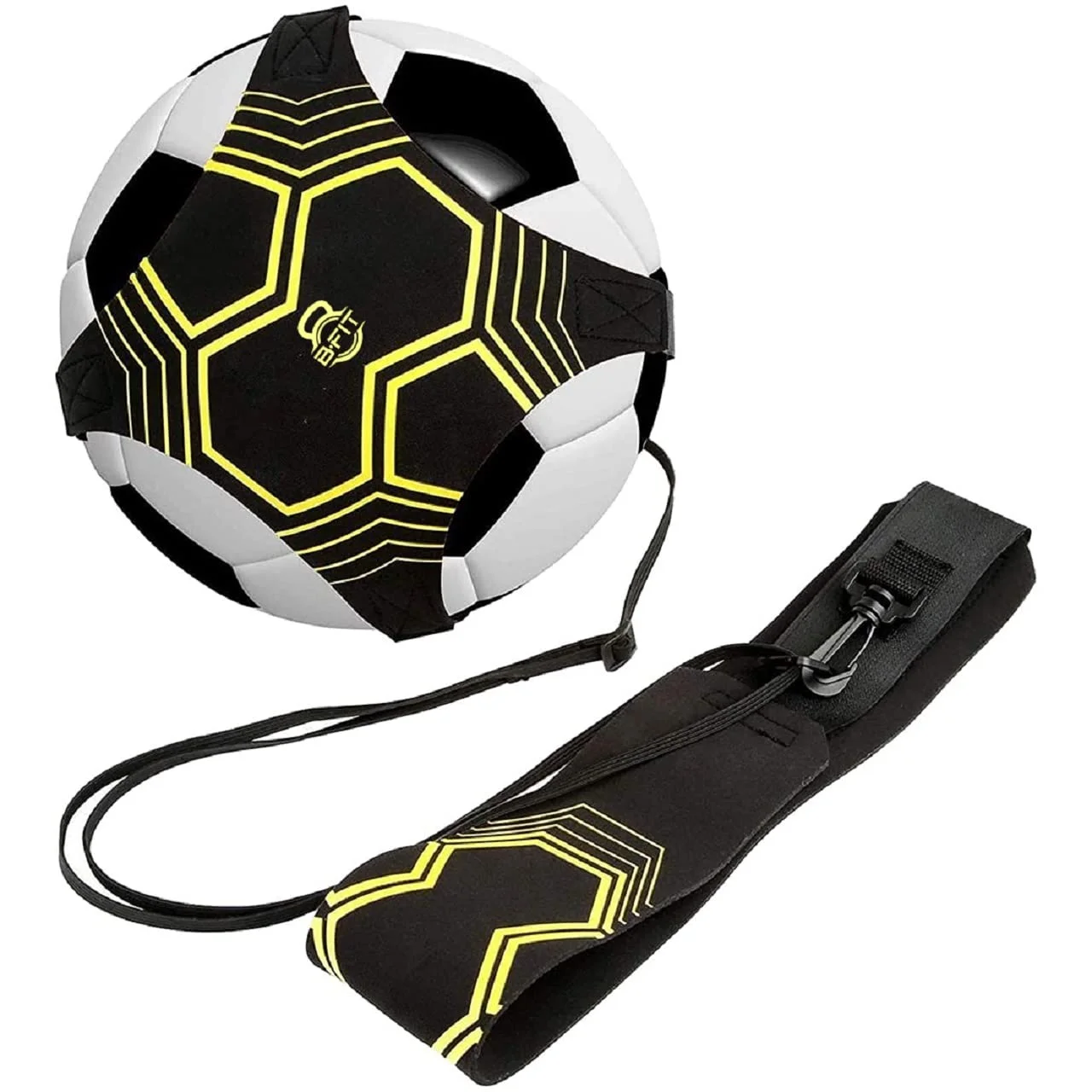 Football training waist belt for ball control drills